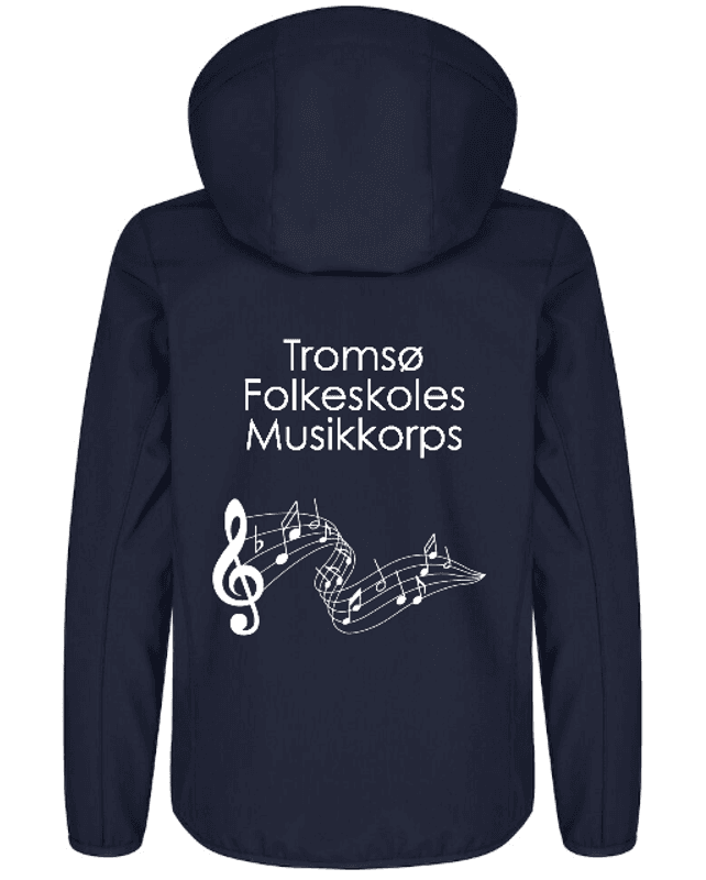 Softshelljakke Junior Tromsø Folkeskoles Musikkorps